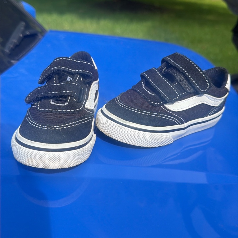 Toddler size 6 vans. Worn maybe 3 times